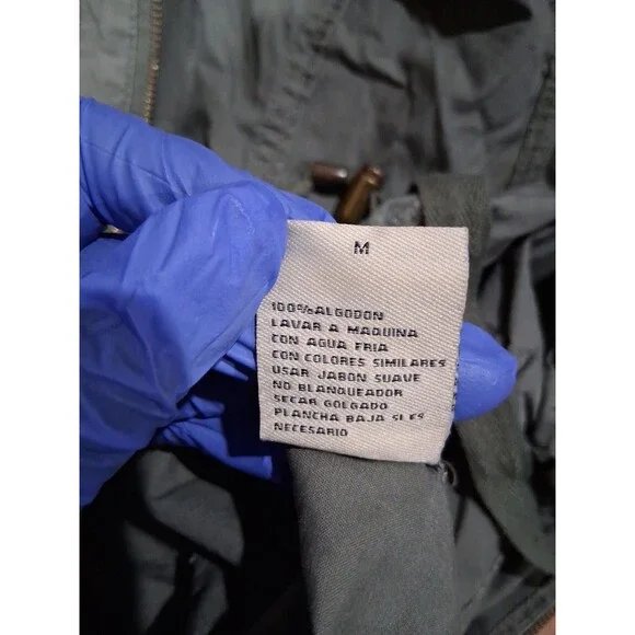 Ashley Jacket Womens M Olive Green Utility Collection Military Full Zip Patches - Picture 6 of 8